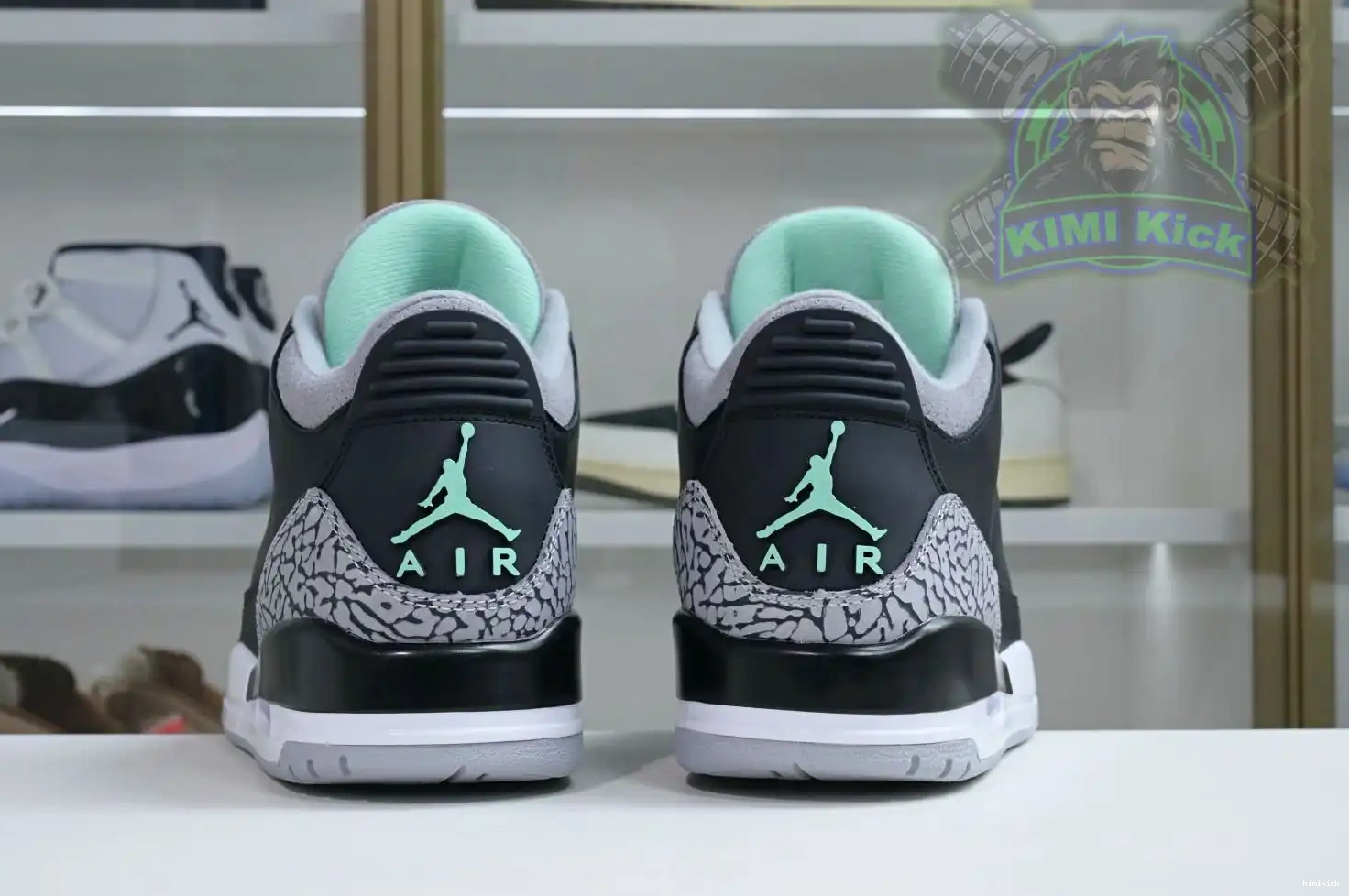 Air Green Jordan 3 Glow Kimikick 0608